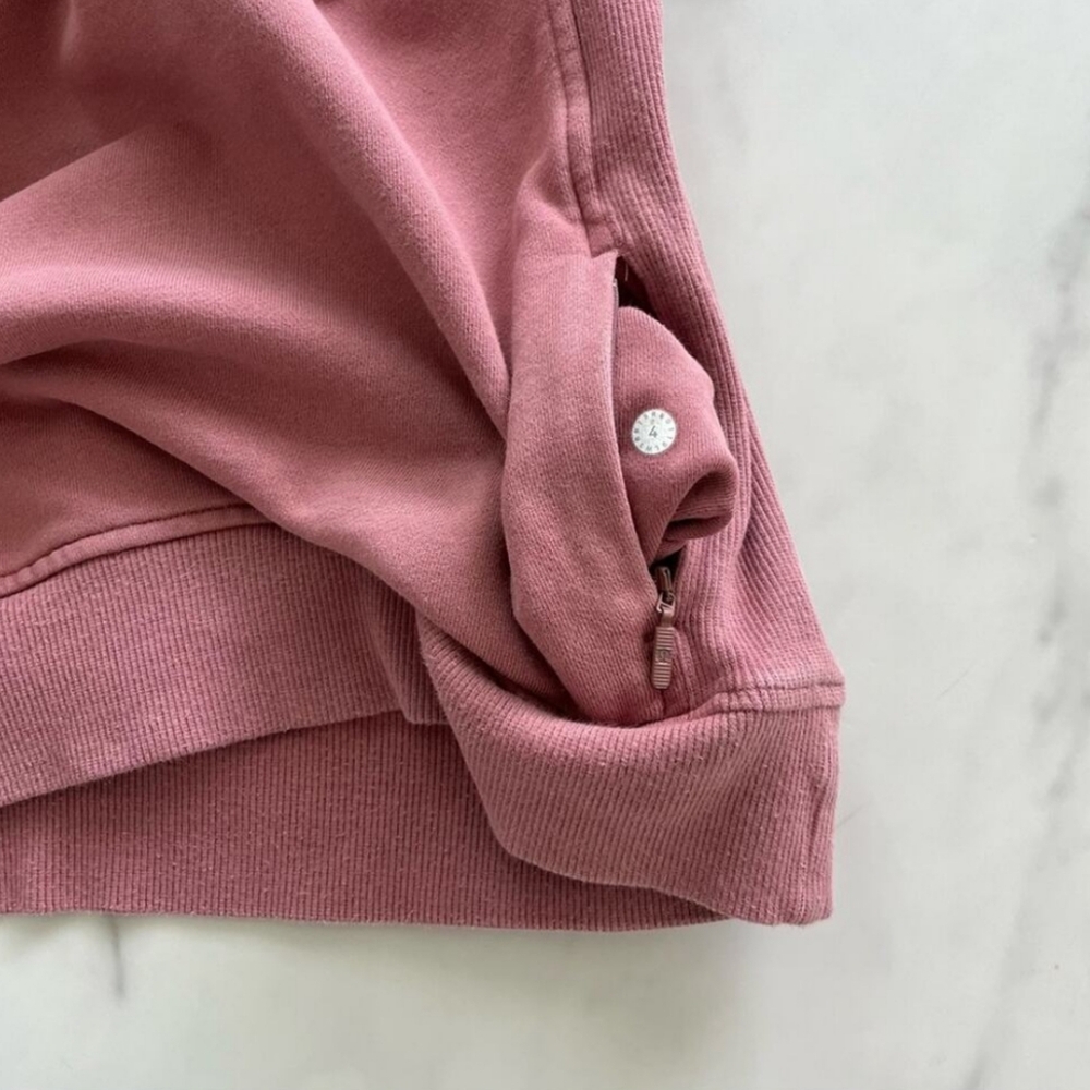 Lululemon Chill On Pullover Sweatshirt Quicksand Pink Size 4 - Picture 8 of 8
